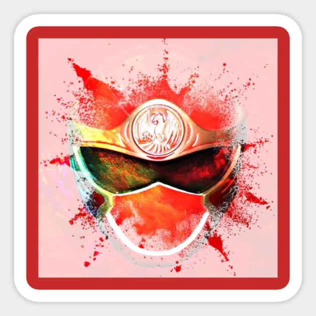 RED RANGER IS THE GOAT NINJA STORM Sticker by TSOL Games